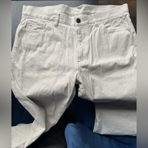 NWD 690$ ISAIA NAPOLI Beige Chino Pant Gabardine Cotton 36 US / 52 EU - Picture 2 of 7